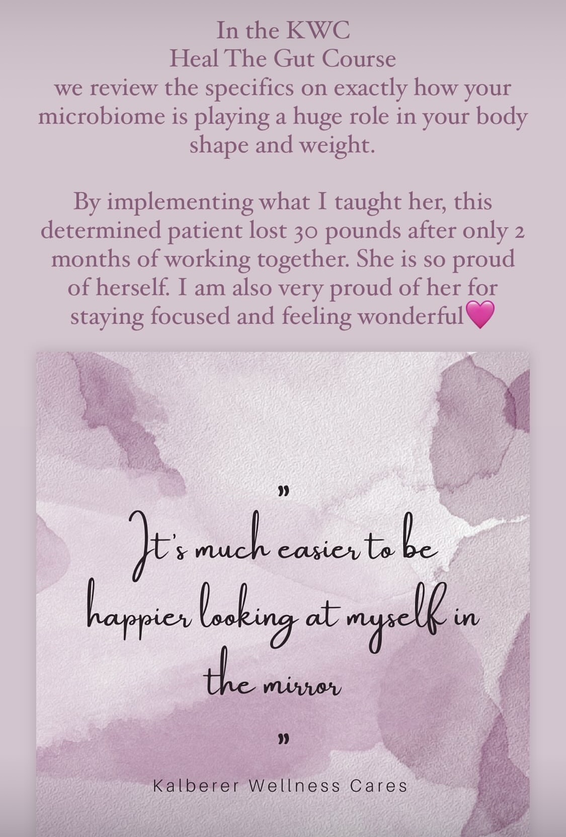 Patient transformation - It's much easier to be happier looking at myself in the mirror